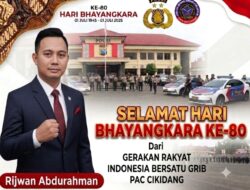GRIB Jaya PAC Cikidang Sampaikan Ucapan Selamat Hari Bhayangkara ke-80, Sinergitas Polri dan Masyarakat Semakin Kuat