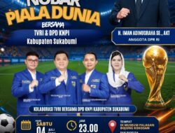 Semarak Piala Dunia: TVRI dan DPD KNPI Kabupaten Sukabumi Gelar Nobar untuk Masyarakat
