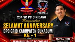 Solidaritas Tanpa Batas: Pengurus 234 SC PC Cikidang Sampaikan Ucapan Selamat Anniversary ke-1 DPC GRIB Kabupaten Sukabumi