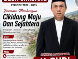 H. Budi Putra Cikidang Siap Berkhidmat: Usung Visi-Misi Strategis Menuju Desa Cikidang Maju dan Sejahtera Periode 2027–2035