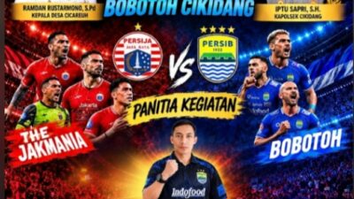 ANTUSIASME TINGGI BOBOTOH CIKIDANG, SIAP PADATI NOBAR AKBAR PERSIJA VS PERSIB SABTU 12 SEPTEMBER 2026