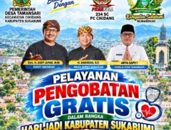 Pemerintah Desa Tamansari Gandeng 234 Solidarity Community Gelar Pelayanan Pengobatan Gratis Sambut Hari Jadi Kabupaten Sukabumi ke-156