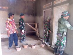 Harapan Baru di Balik Dinding Rumah Sederhana, Satgas TMMD ke-130 Kodim 0622/Kab Sukabumi Bangun Rutilahu Milik Bapak Aden