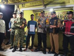 Sinergi Muspika Cikidang Gelar Razia Pekat, Amankan Minuman Keras Berkedok Toko Jamu