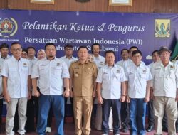 Pelantikan Pengurus PWI Kabupaten Sukabumi Masa Bakti 2026–2029 Menjadi Momentum Memperkuat Solidaritas
