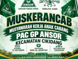 Gelar Muskerancab, PAC GP Ansor Cikidang Tegaskan Komitmen Khidmat Organisasi
