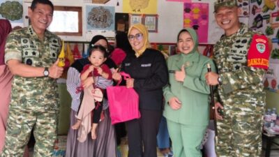 Senyum Anak-Anak PAUD Mawar X Warnai Kunjungan Tim Wasev TMMD ke-130, Kades Mekarjaya Sampaikan Apresiasi